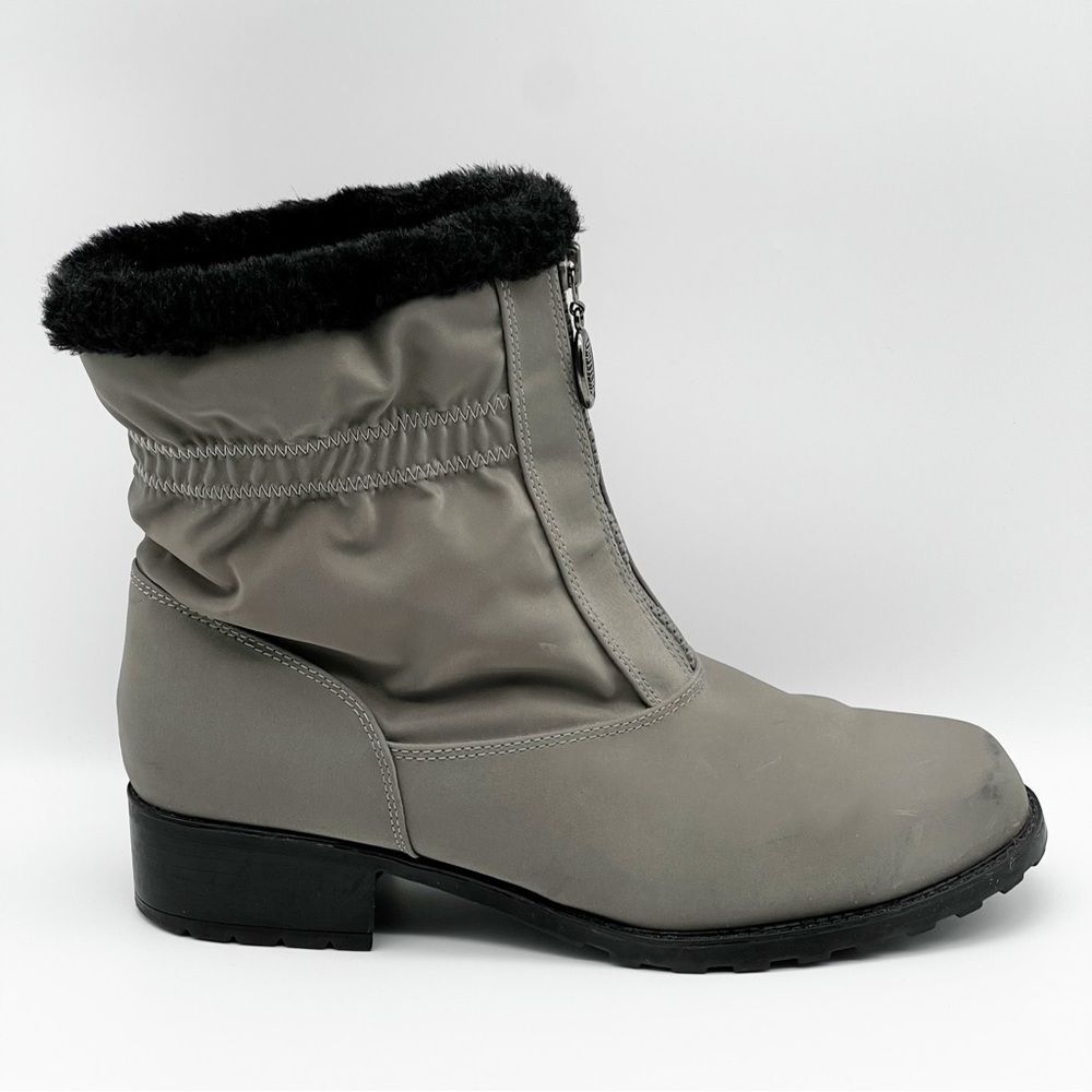 Trotters Brady Gray Weather Resistant Faux Fur Winter Boots Women’s 10